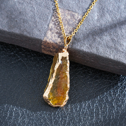 ZOMIRAGE Sunfire Citrine Talisman Pendant product image