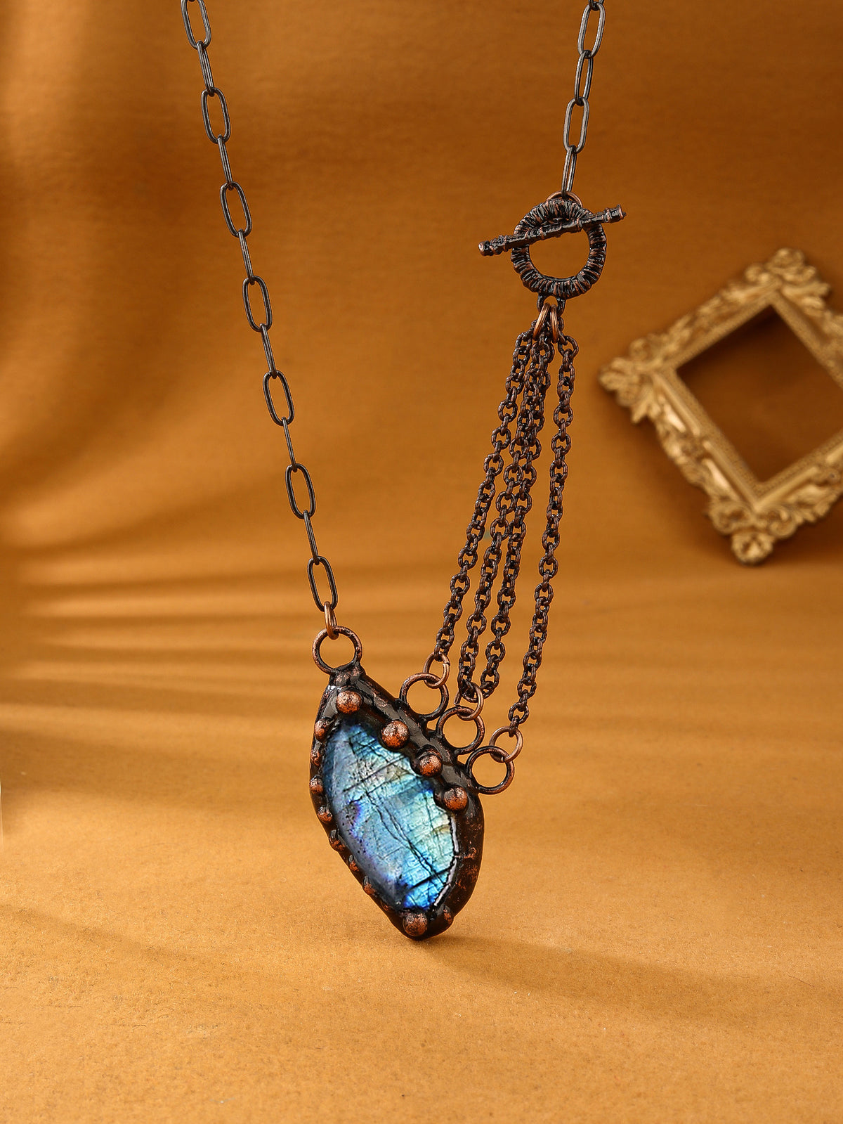 ZOMIRAGE Shadow Oracle Labradorite Talisman Necklace detail view