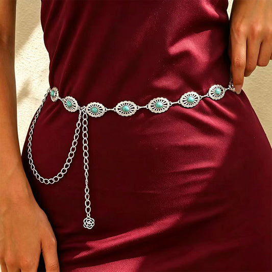 ZOMIRAGE Desert Eye Turquoise Talisman Belt product image