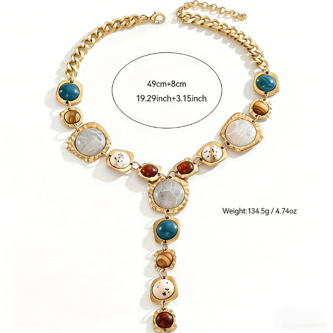 ZOMIRAGE Caravan Oracle Talisman Necklace side view