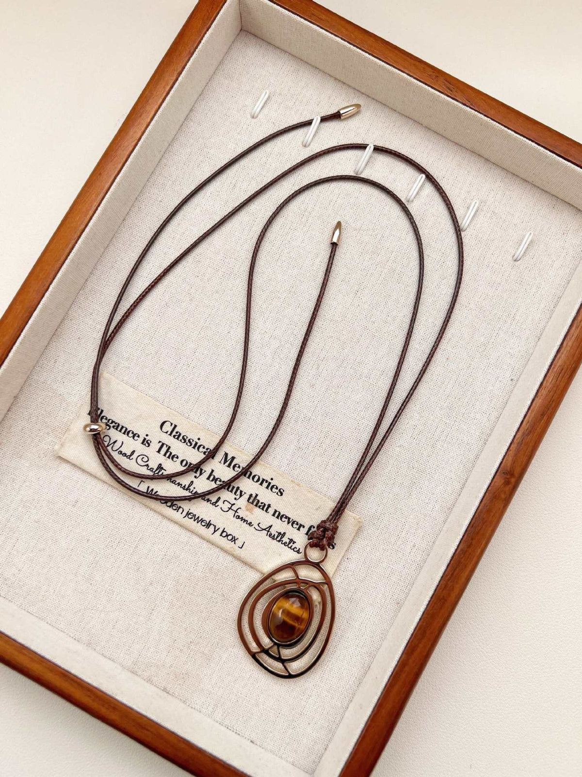 ZOMIRAGE Guardian Eye Tiger’s Eye Talisman Necklace alternate view