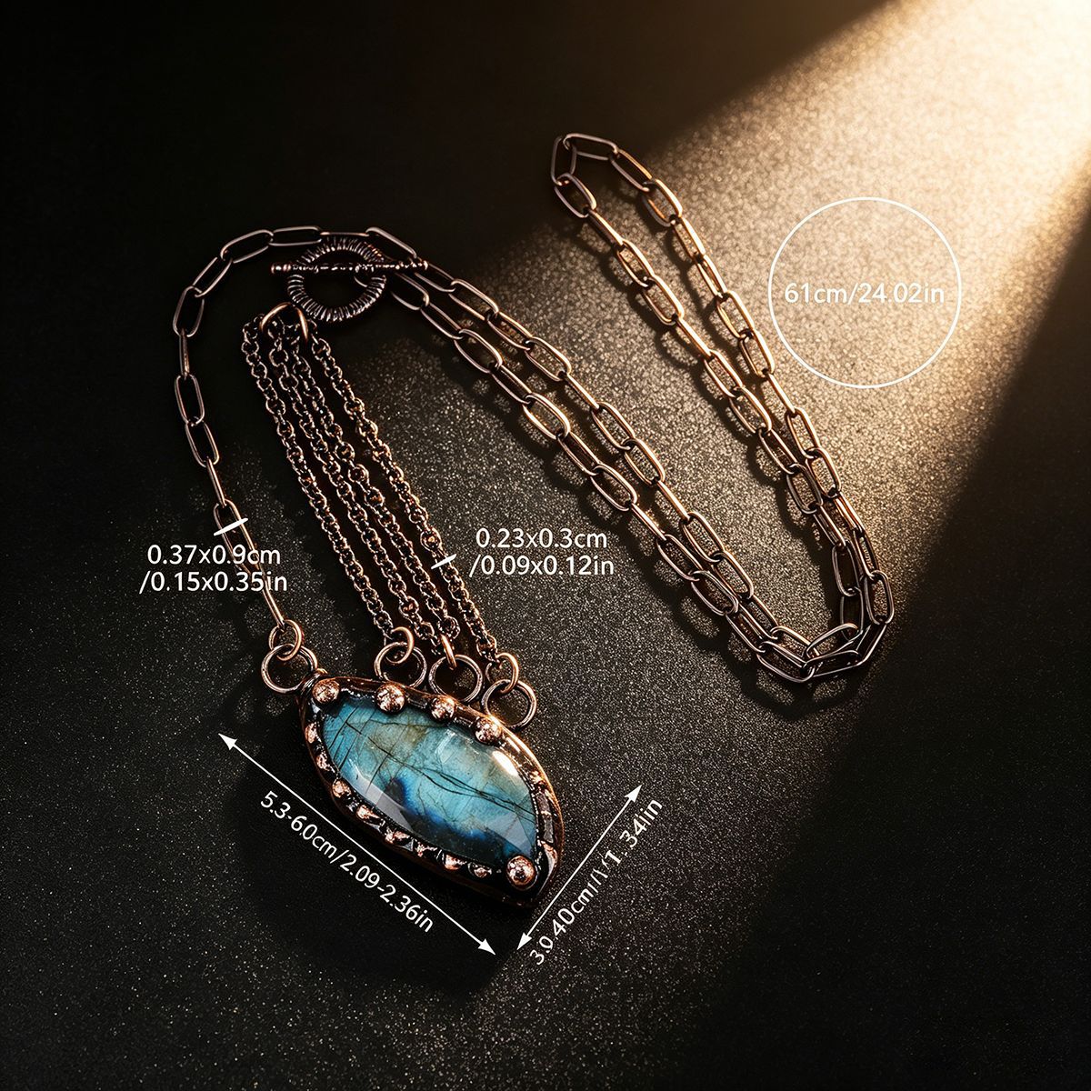 ZOMIRAGE Shadow Oracle Labradorite Talisman Necklace alternate view