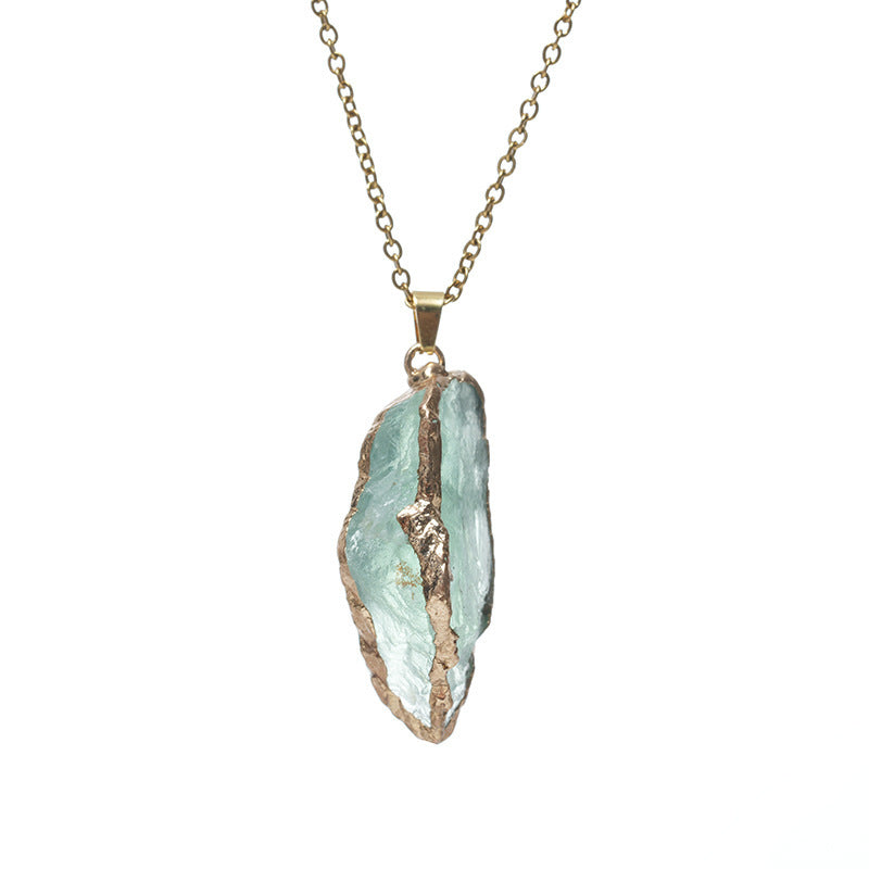 ZOMIRAGE Verdant Rift Fluorite Talisman Pendant detail view