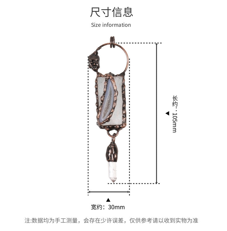 ZOMIRAGE Silent Awakening Agate Talisman Pendant product image