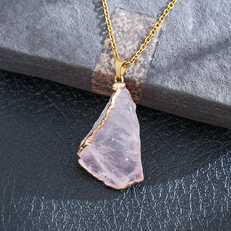 ZOMIRAGE Veiled Heart Rose Quartz Talisman Pendant product image